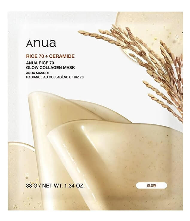 ANUA | RICE 70 GLOW COLLAGEN MASK